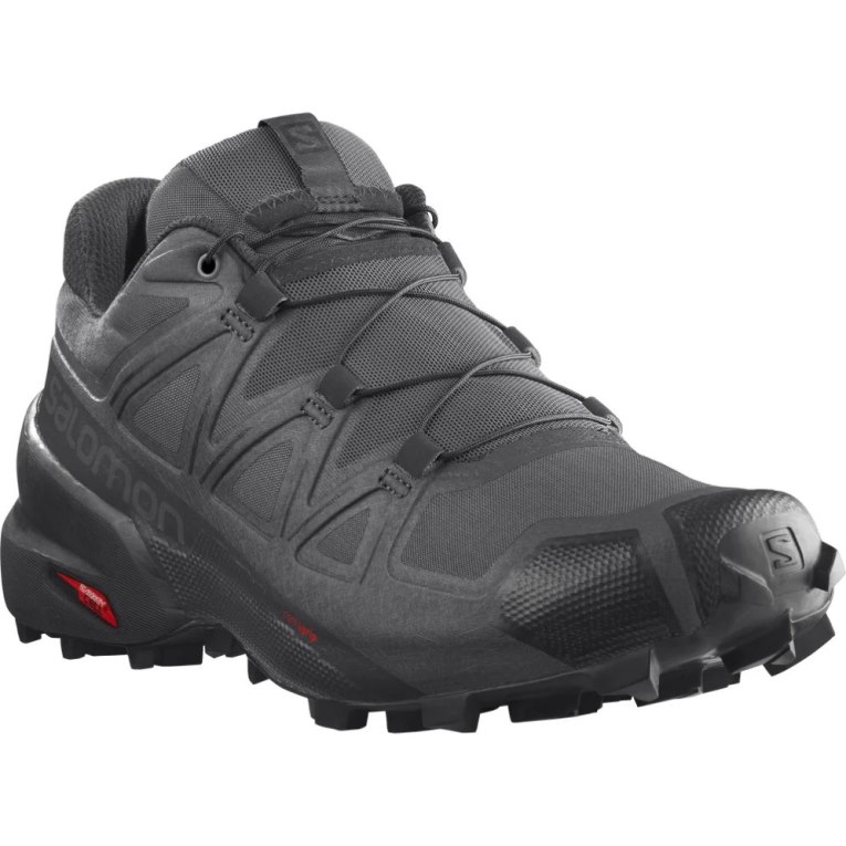 Black Salomon Speedcross 5 Men's Trail Running Shoes | PH 60859W